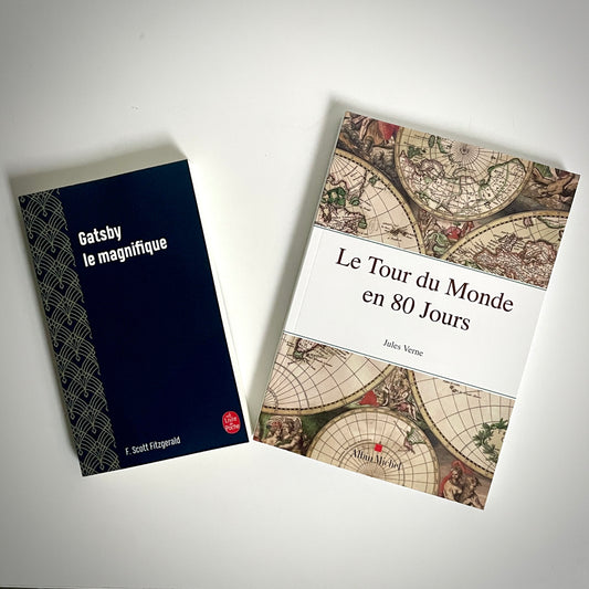 BOOKTESTS : GATSBY LE MAGNIFIQUE & LE TOUR DU MONDE EN 80 JOURS (set de 2 livres)